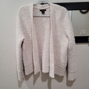 Tahari Popcorn Textured Open Front Cardigan – Size XL EUC